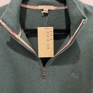 Men’s Burberry Brit half zip cotton pullover